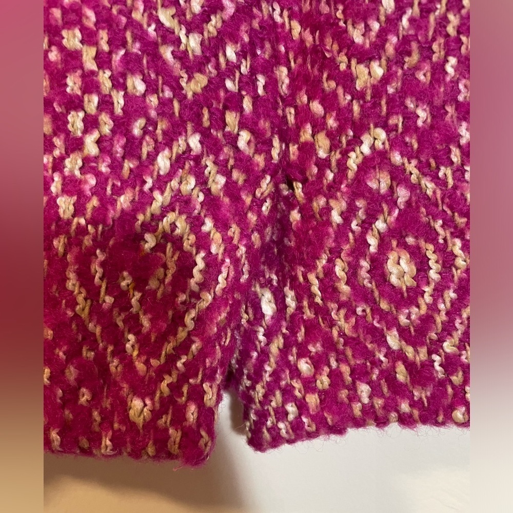 J Crew No 2 Pencil Pink Tweed Lined Skirt Diamond Design Women Size 8 Wool Blend - Picture 9 of 9